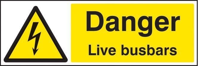 Danger Live Busbars Safety Signs