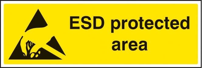 ESD Protected Area Safety Signs