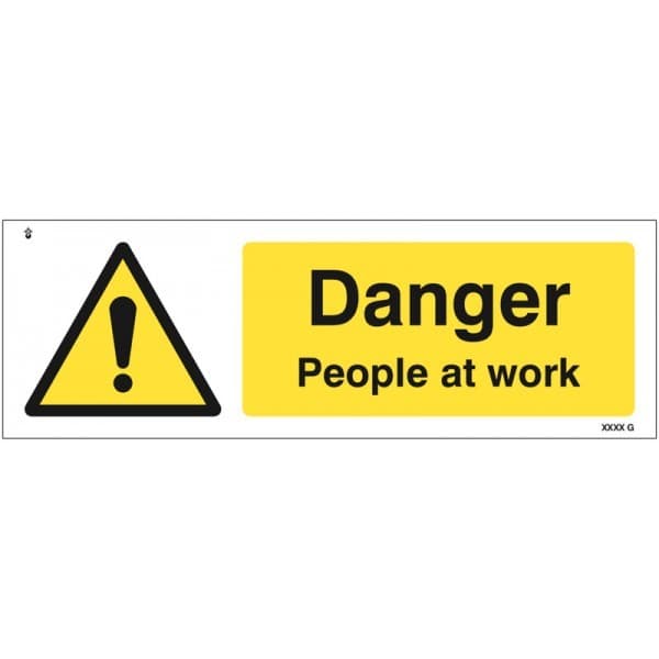 Danger People at Work Safety Signs