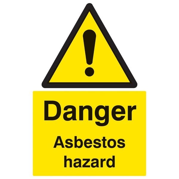 Danger Asbestos Hazard Safety Sign