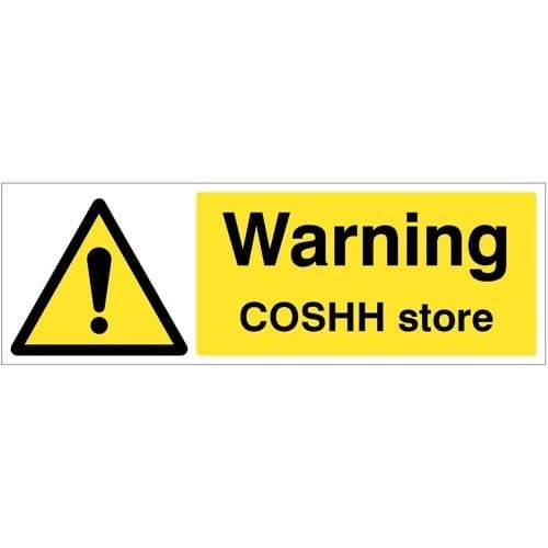Warning COSHH Store Safety Signs