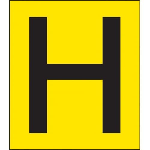 Hydrant Marker Signs | 178mm x 203mm | Rigid Plastic