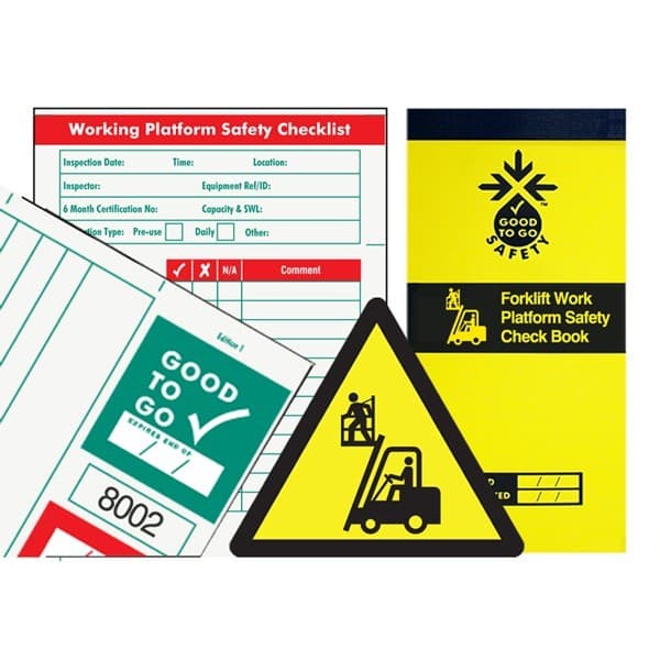 Good To Go Forklift Work Platform Safety Inspection Kits
