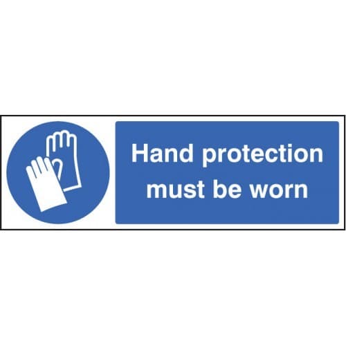 Hand Protection Must Be Worn Signs