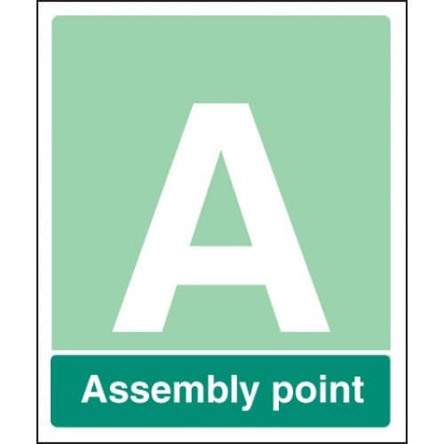 Assembly Point Sign **Add Your Letter or Number**