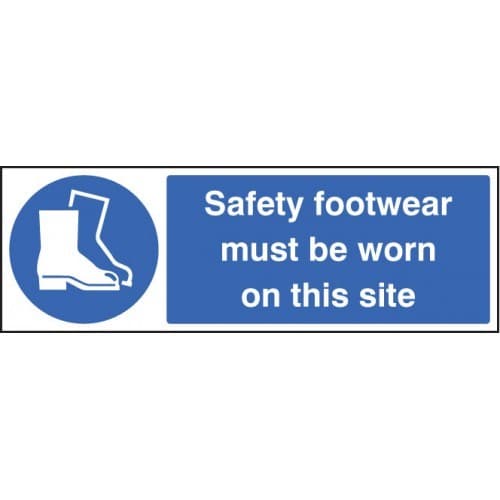 Safety Footwear Must Be Worn on This Site Safety Signs