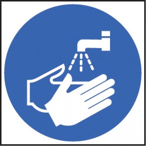 Wash Hands Symbol Safety Signs