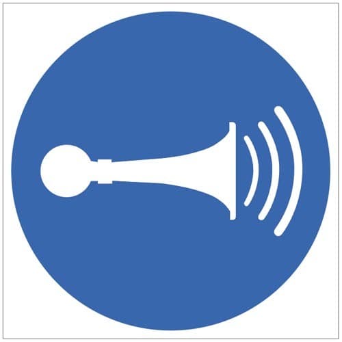 Sound Horn Symbol Safety Signs