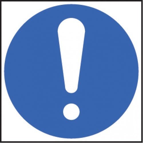 Exclamation Mandatory Symbol Safety Signs