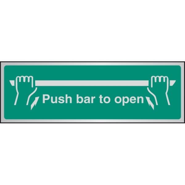 Push Bar to Open Signs