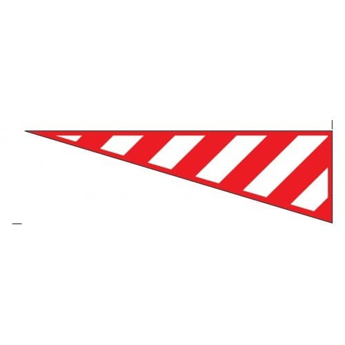 Protruding Load Marker | Left Hand Red/White Chevron | 1520mm x 300mm | 3mm Foam PVC