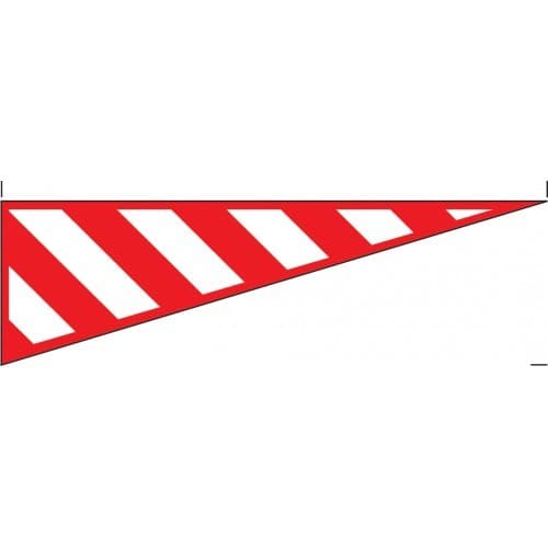 Protruding Load Marker | Right Hand Red/White Chevron | 1520mm x 300mm | 3mm Foam PVC