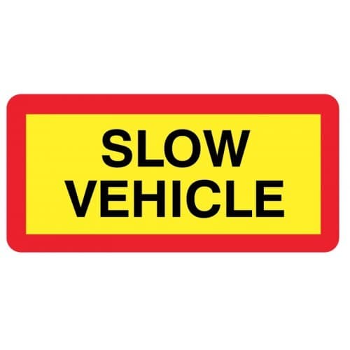 Slow Vehicle - Reflective Aluminium Plate