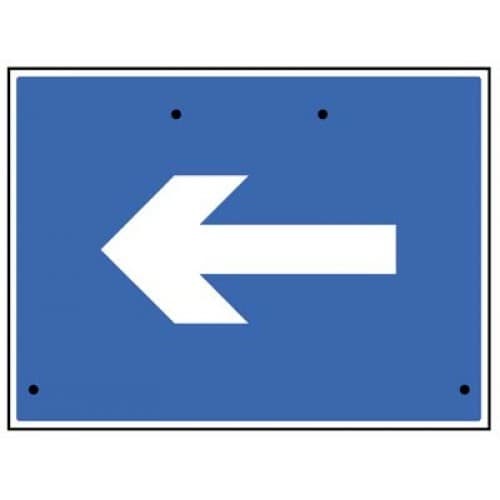 One Way Arrow Only Re-Flex Temporary Traffic Signs (Class RA1) | 600mm x 450mm
