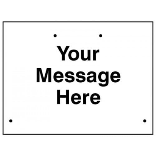 Your Message Here Re-Flex Temporary Traffic Signs (Class RA1) | 600mm x 450mm