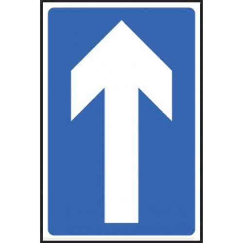 One Way Reflective Traffic Signs | 300mm x 450mm | 3mm Aluminium Composite (Class RA1)