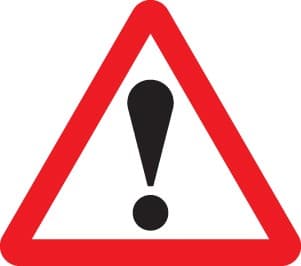 Other Danger Ahead Reflective Traffic Signs | 600mm Triangle | 3mm Aluminium Composite (Class RA1)