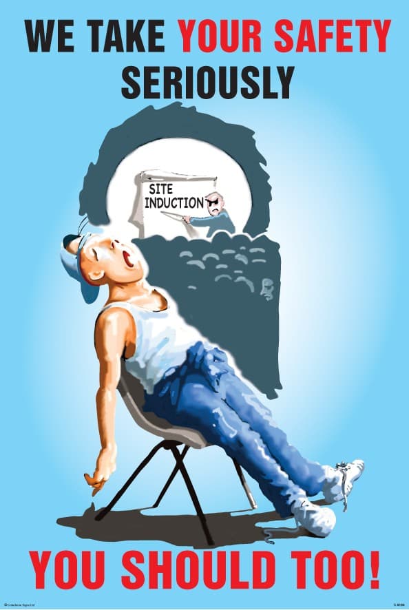 We Take Your Safety Seriously Poster | 510mm x 760mm | Synthetic Paper