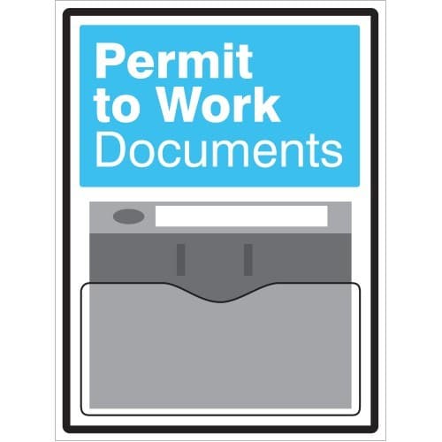 Permits Document Display Printed on 10mm Foam PVC with Clear Polystyrene Document Holder | 450mm x 600mm
