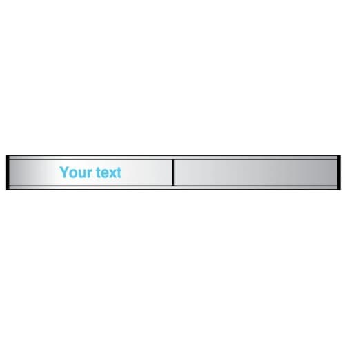 Design Your Own Door Slider | 300mm x 40mm | Anodised Aluminium
