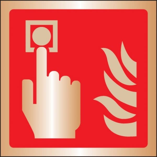 Fire Alarm Call Point Symbol Sign