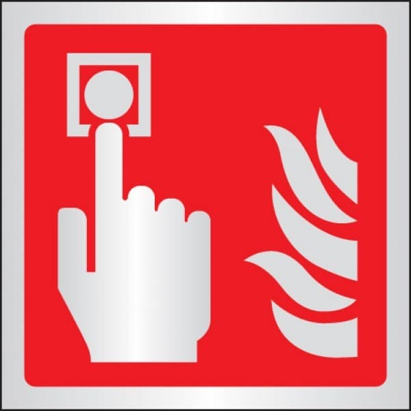 Fire Alarm Call Point Symbol Sign