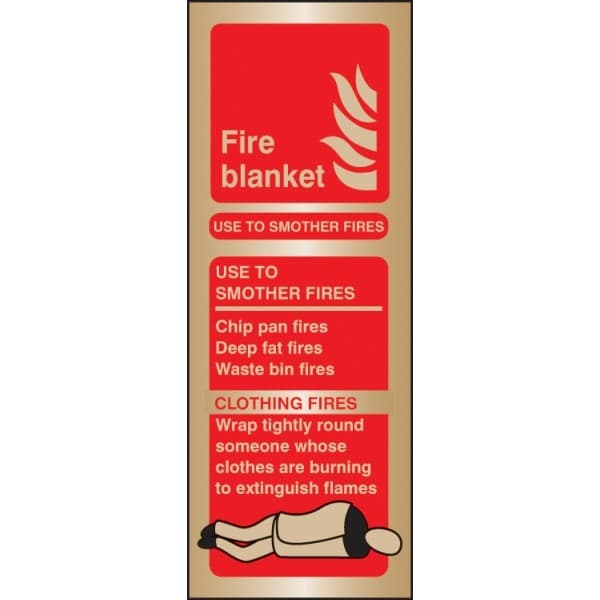 Fire Blanket Identification Signs - Portrait