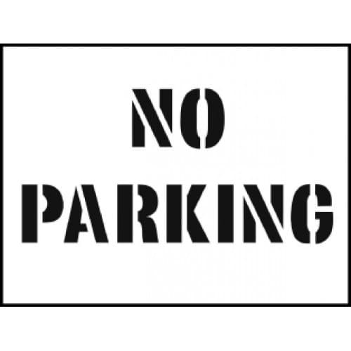 No Parking Stencil | 600mm x 400mm | PVC