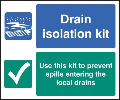 Drain Isolation Kit Safety Signs