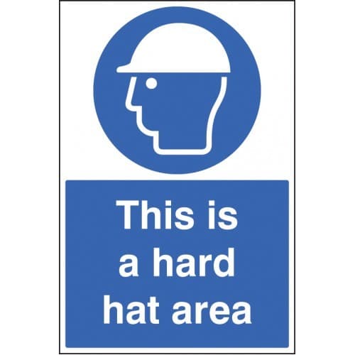 This is a Hard Hat Area Safety Signs