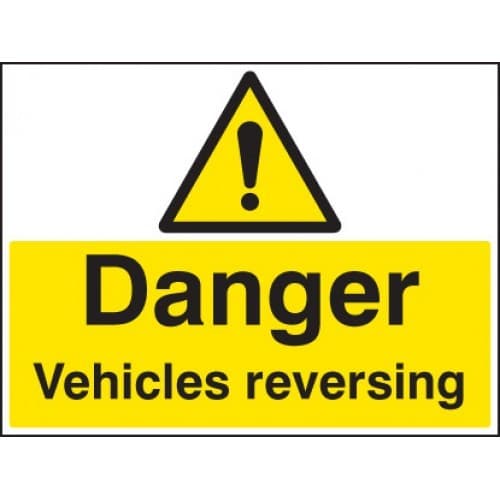 Danger Vehicle Reversing Safety Signs