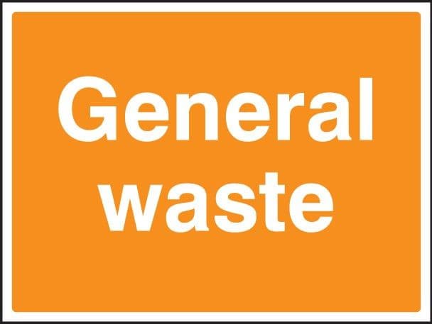 General Waste Recycling Signs