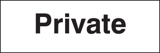 Private Sign
