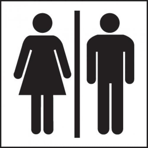 Unisex Toilets Symbol Signs