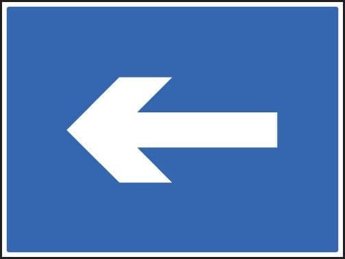 One Way Arrow Only Traffic Signs