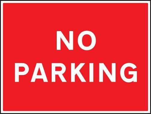 No Parking Traffic Signs