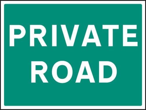 Private Road Signs | 400mm x 300mm | Rigid Plastic