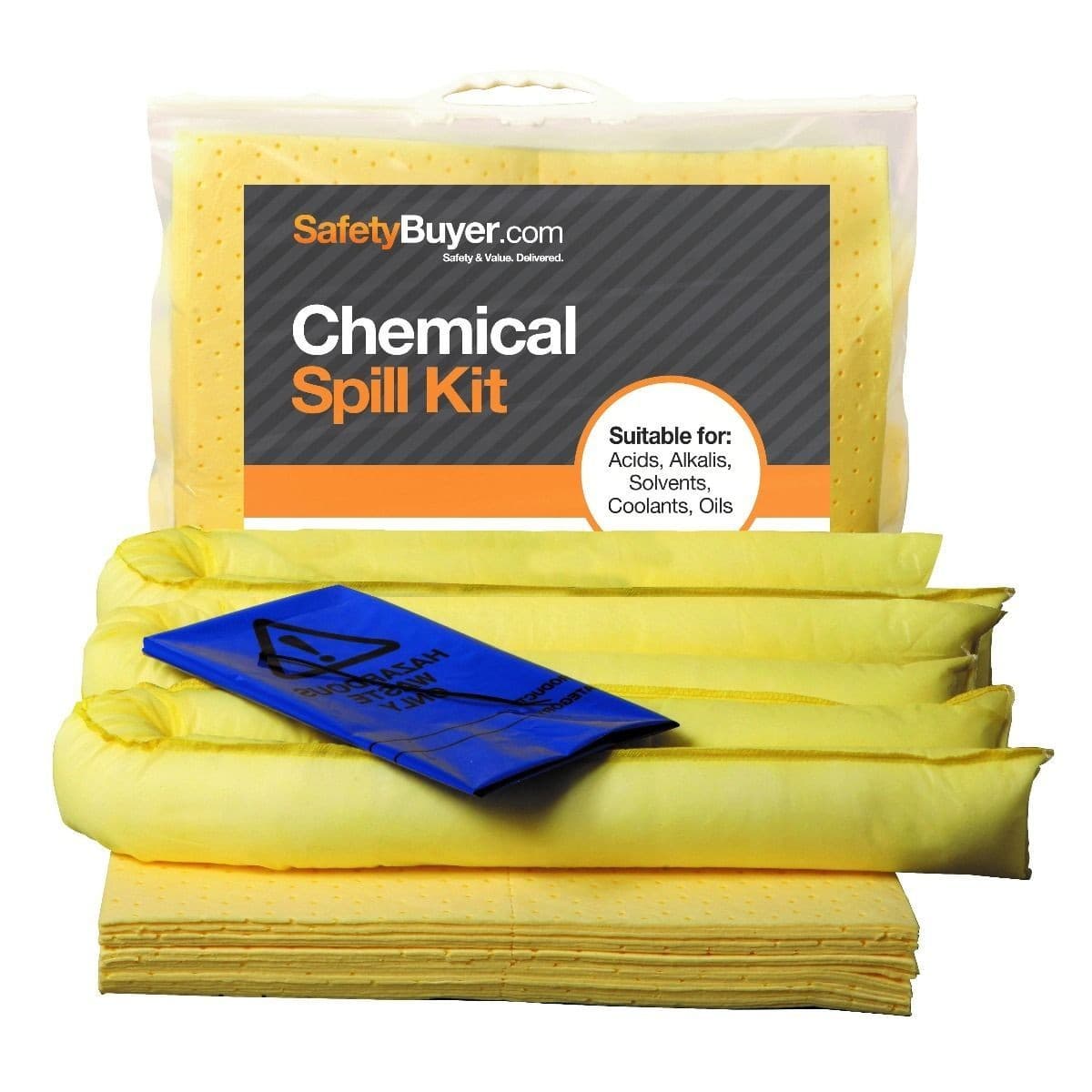 50 Litre Spill Response Kits in Clip Bag | Maintenance, Oil & Chemical