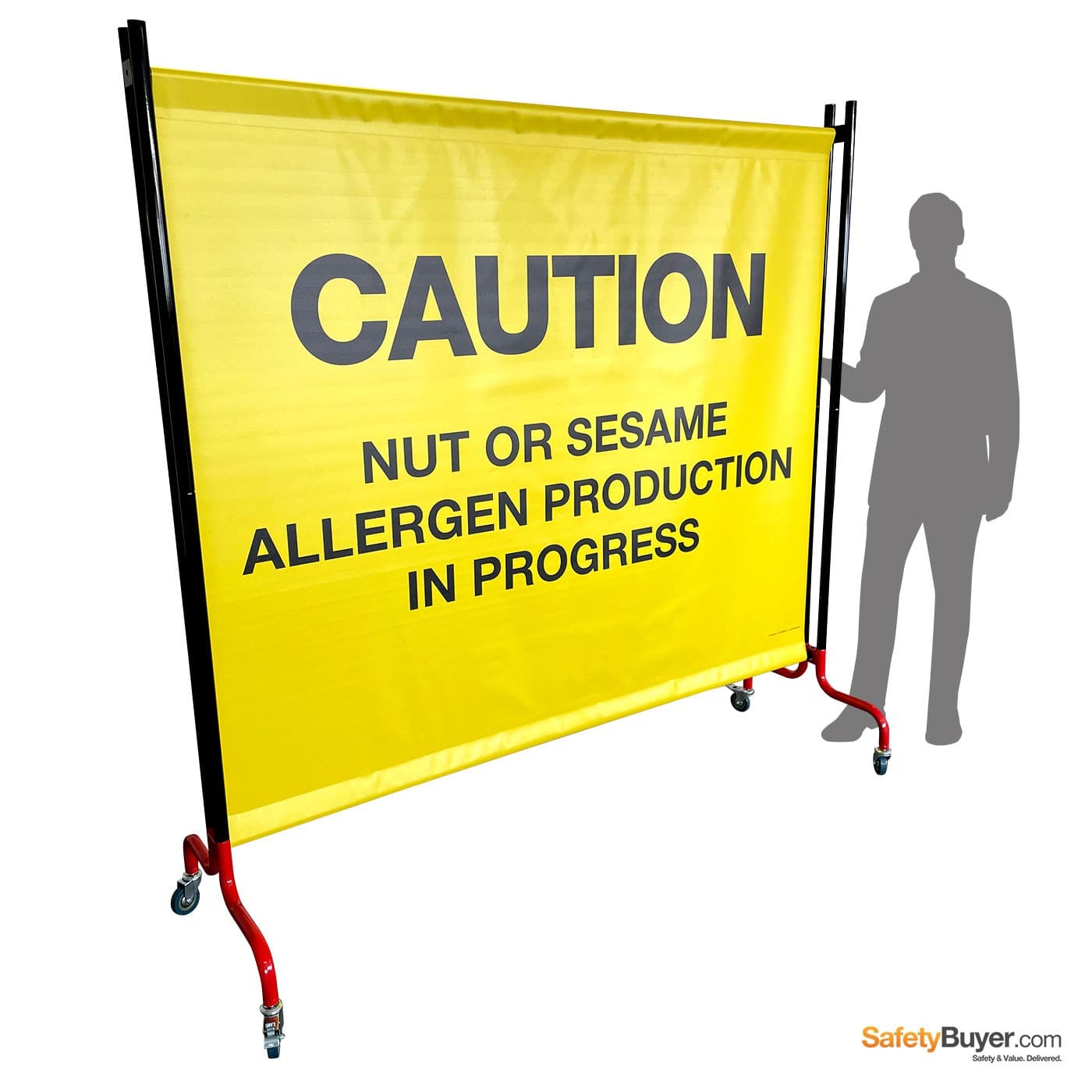 Extra-Large & Mobile Floor Standing Printed Screen 1.9m high x 1.96m wide