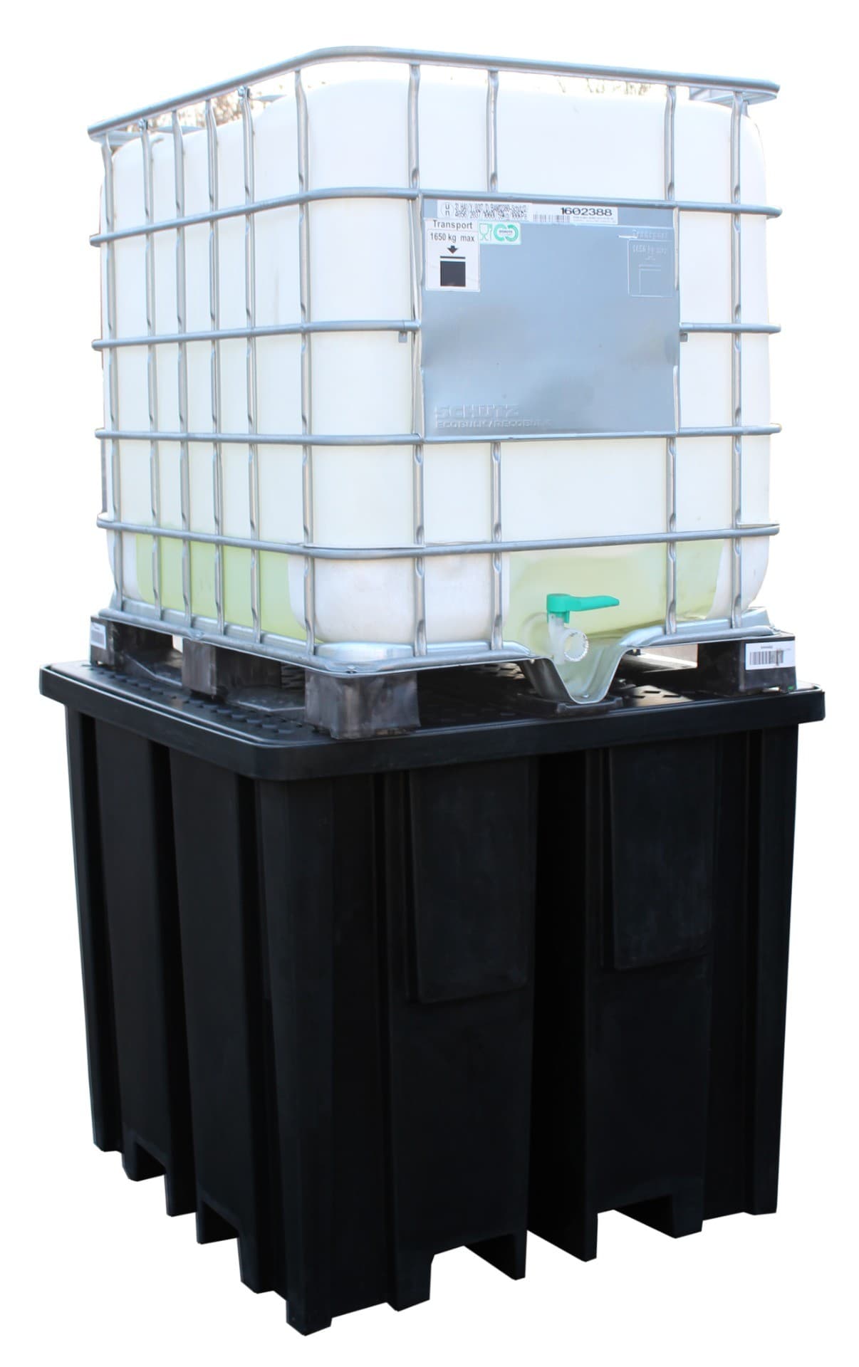 Romold | BB1FWR | Recycled IBC Spill Pallet with 4-way Forklift Access