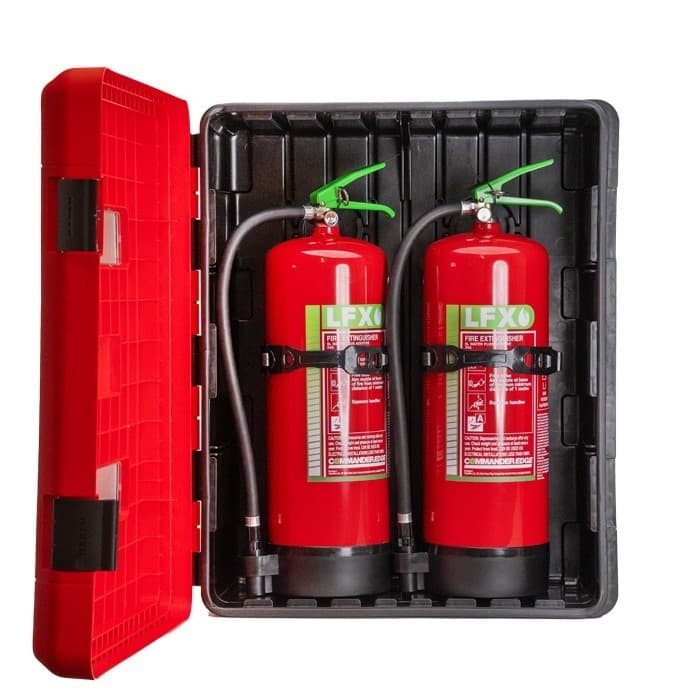 CommanderEDGE LFX Battery Extinguisher & (Double) Cabinet Bundle Deal