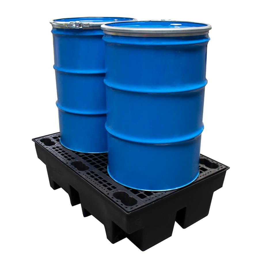 Romold | BP2R | Recycled 2 Drum Spill Containment Pallet