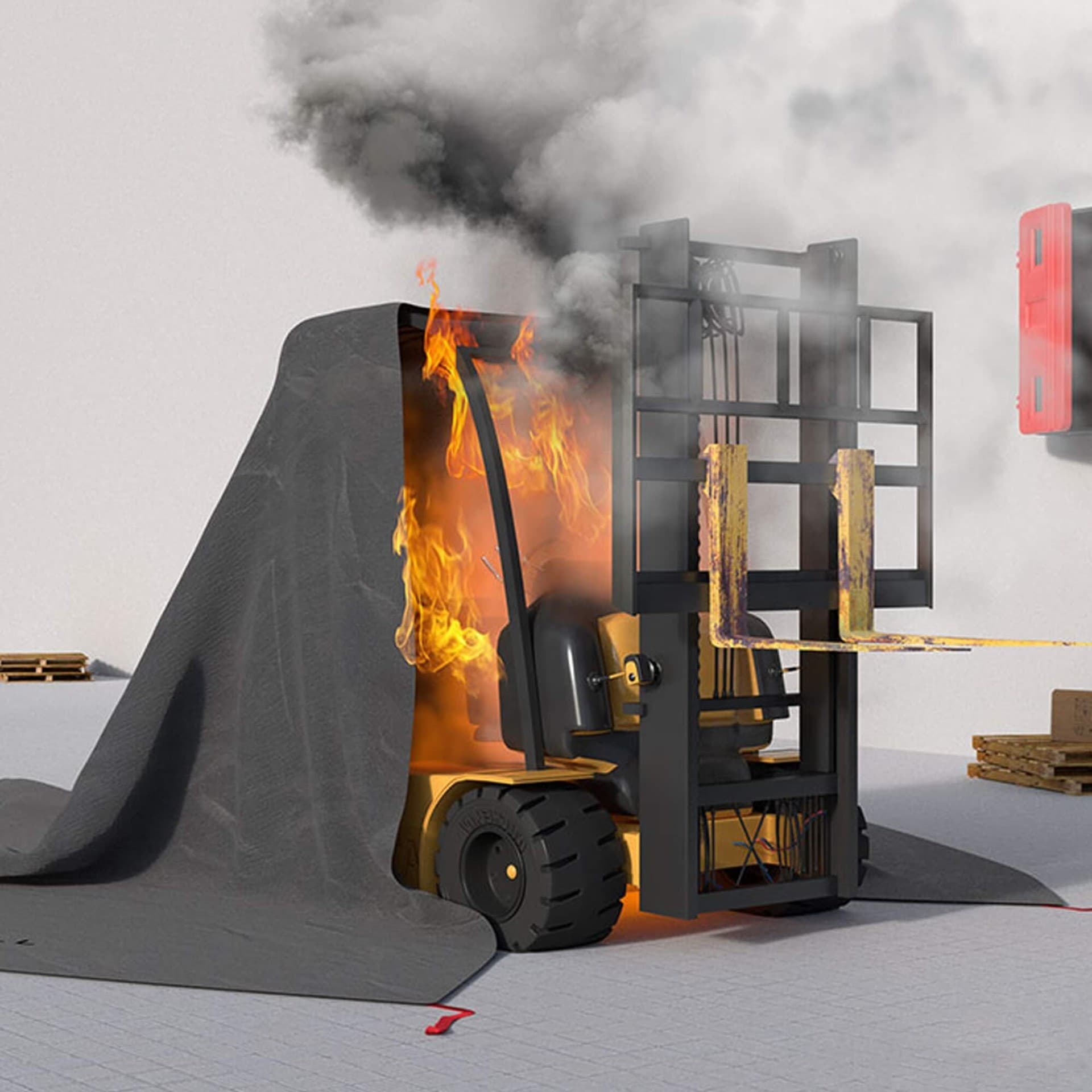 Bridgehill Forklift Truck Fire Blankets