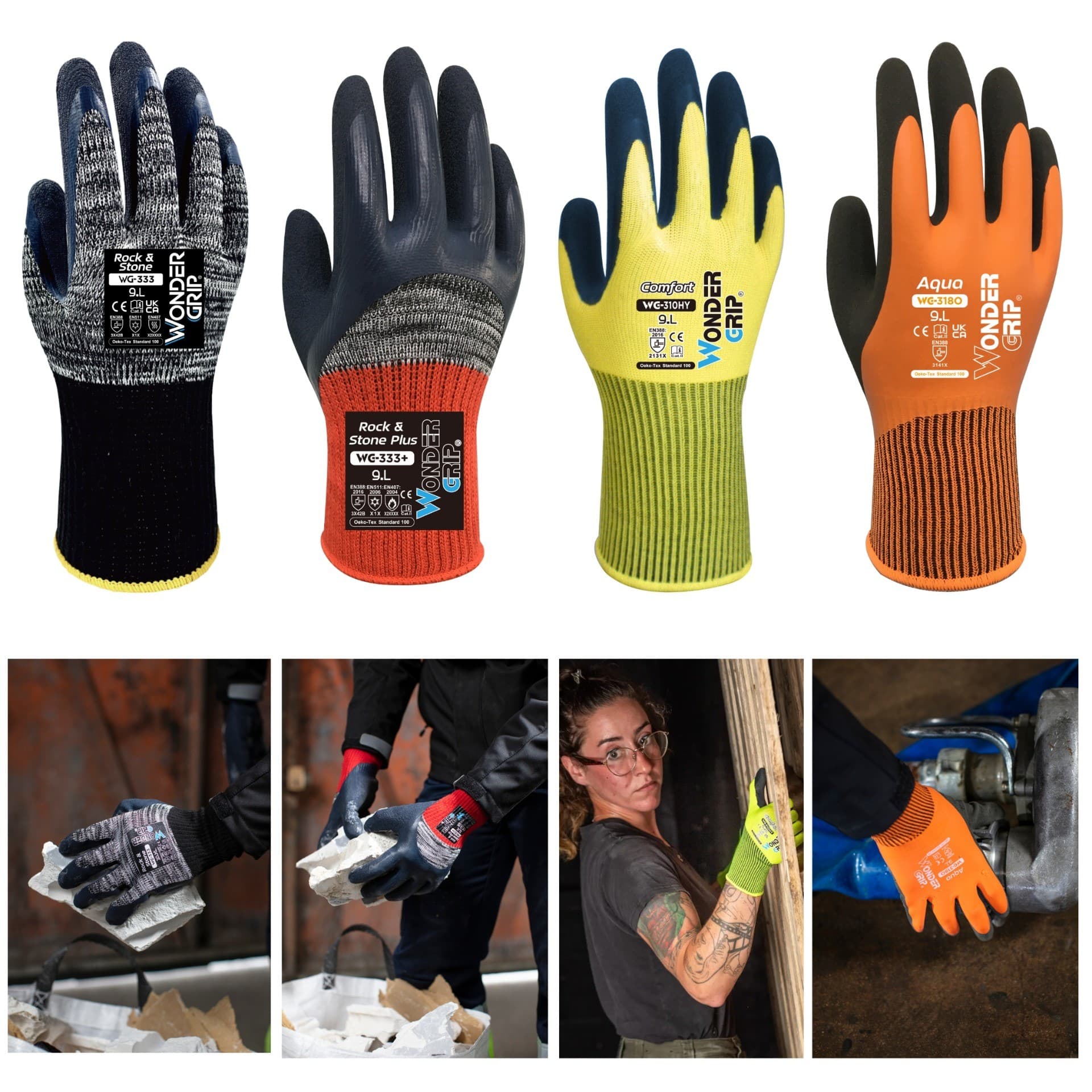 WonderGrip Construction Gloves | Trial Pack 1