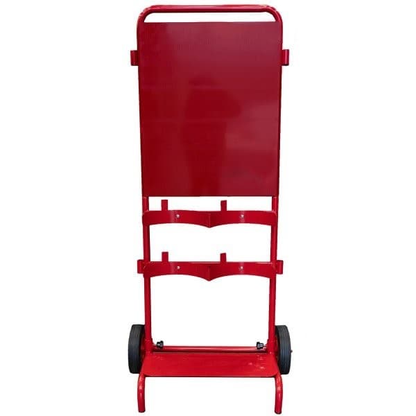 Flat Packed Double Fire Extinguisher Trolley