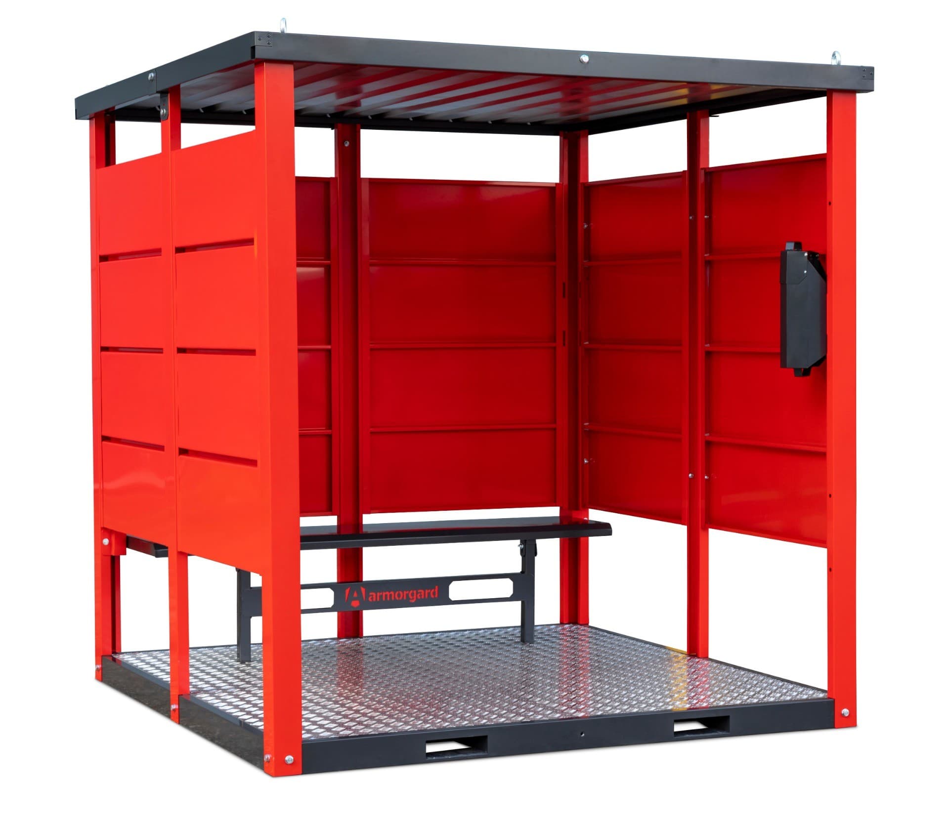 Armorgard FR200-S Forma-Shelta Smoking / Vaping Shelter with Bench | 2080mm(w) x 2100mm(d) x 2070mm(h)