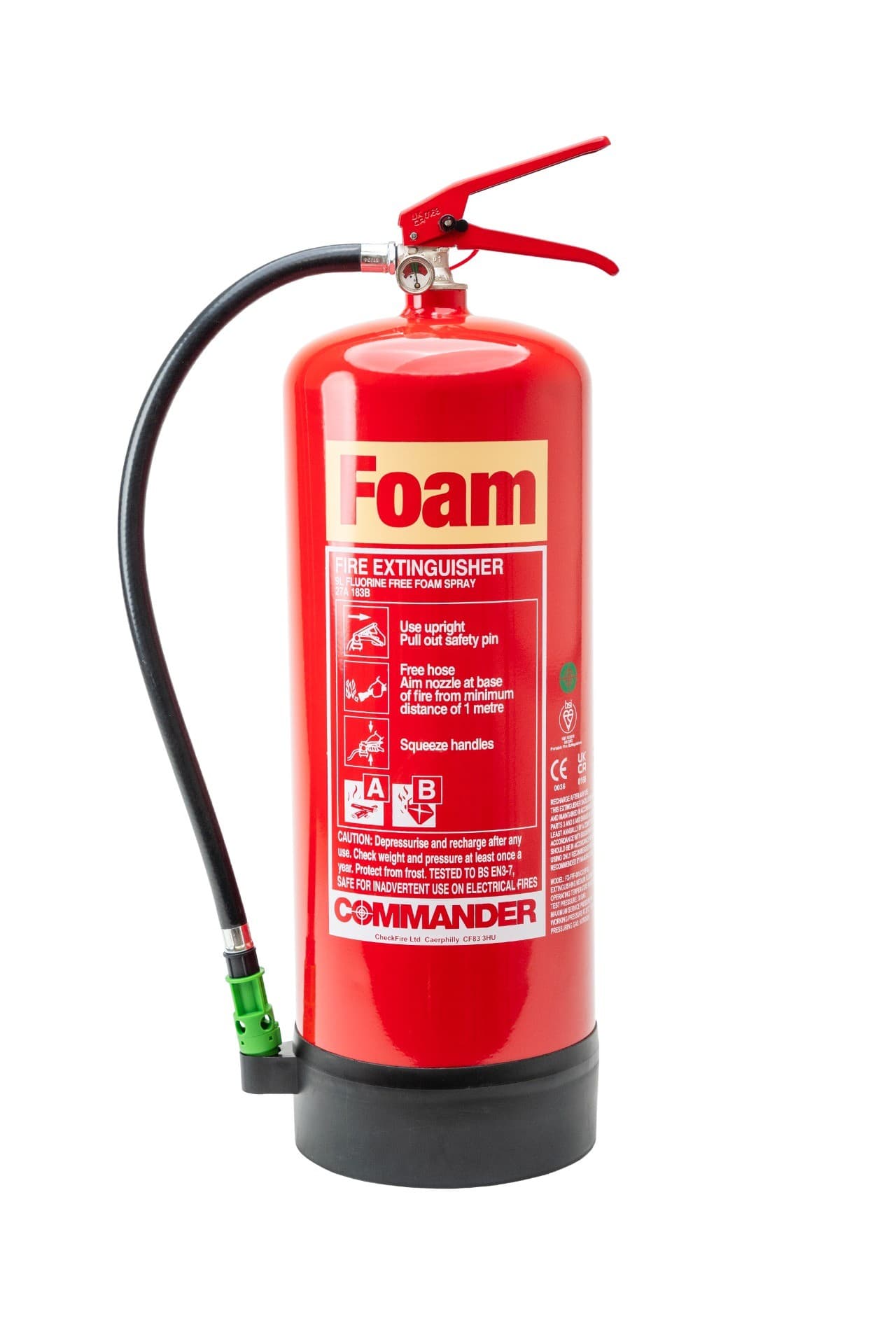 Commander Fluorine-Free Foam Fire Extinguisher