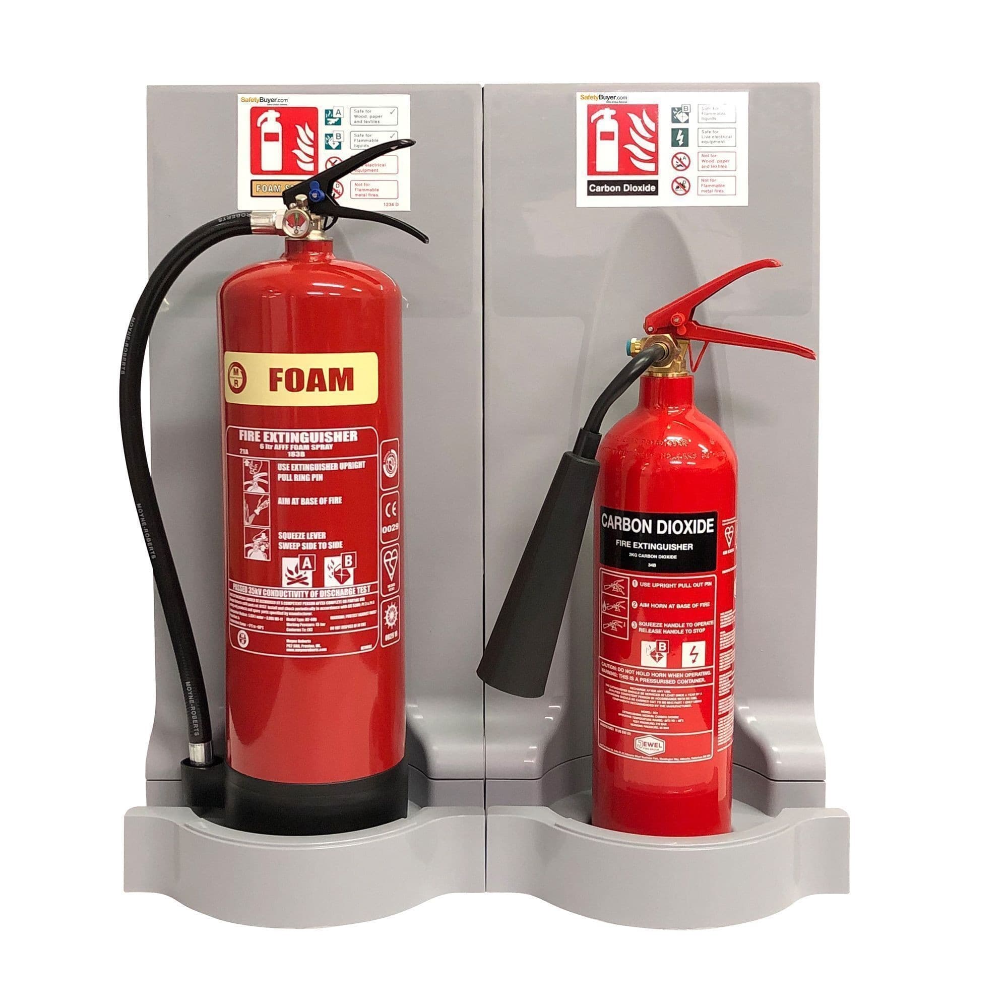 Fire Extinguishers with Modulex Stands & Signs Bundle Deals