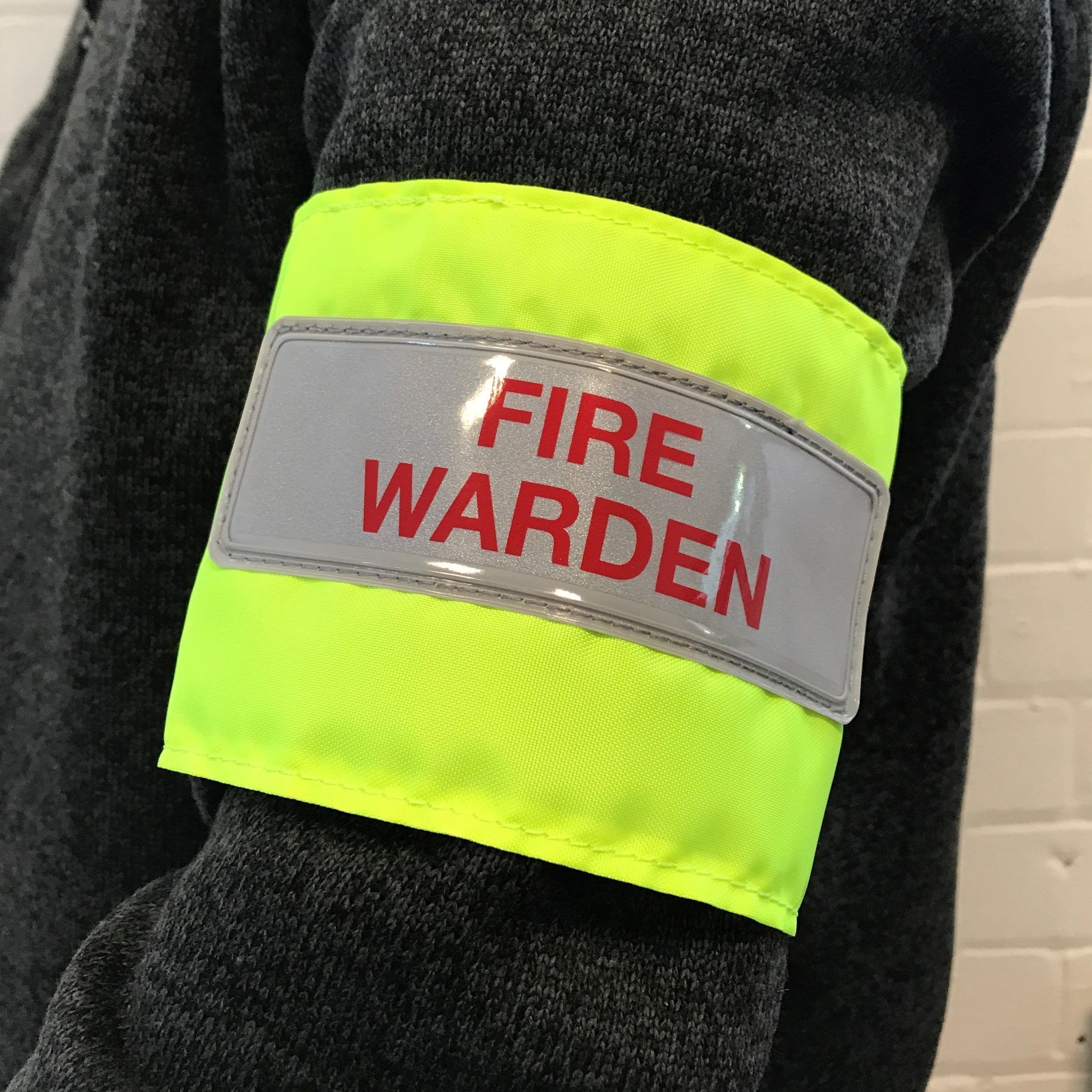 Reflective Fire Warden and Fire Marshal Armbands