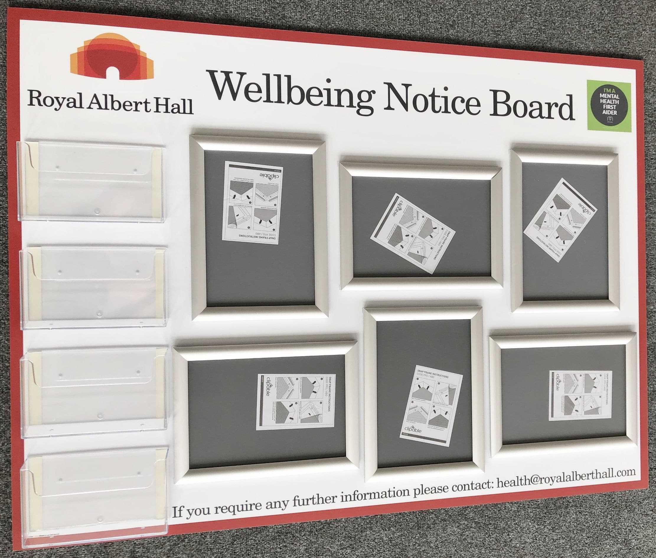 Wellbeing & Mental Health Awareness Notice Board